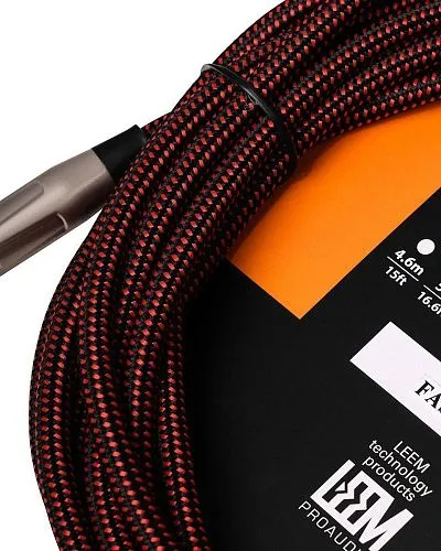 Leem FAS-5(BK/RD) Кабель инструментальный, черный/красный.