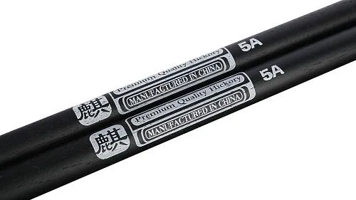 HUN 10103006 Colored Series QI 5A BLACK Барабанные палочки, черные.